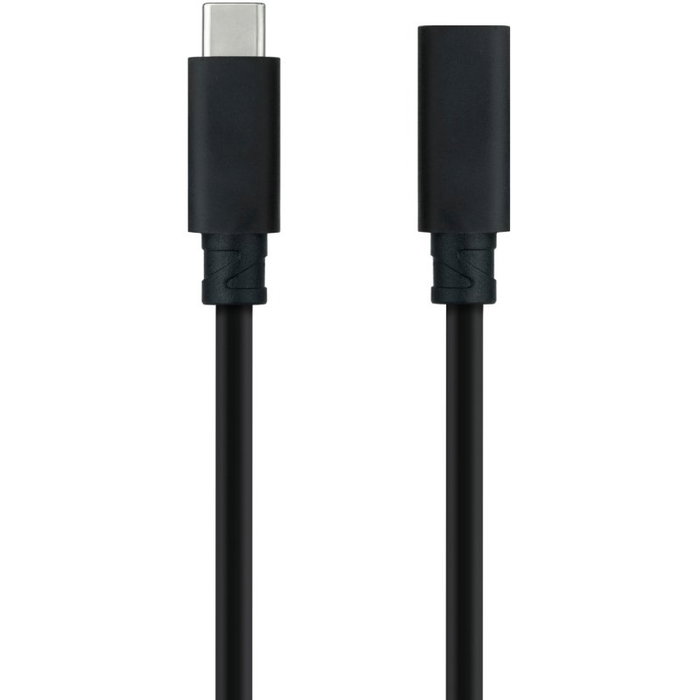 Nanocable Cable Prolongador USB-C 3.2 Gen2x2 20Gbps 100W 4K/60Hz 1m Negro Nanocable Cable Prolongador USB-C 3.2 Gen2x2 20Gbps 100W 4K/60Hz 1m Negro